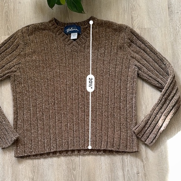 Vintage 90’s Express Brown V Neck Sweater - Picture 3 of 5